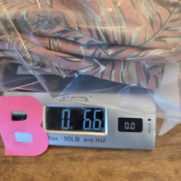 Jachs NY Shirt Mens 2XL Palm Print Short Sleeve Button Up Pink Gray Nautical - Picture 10 of 12